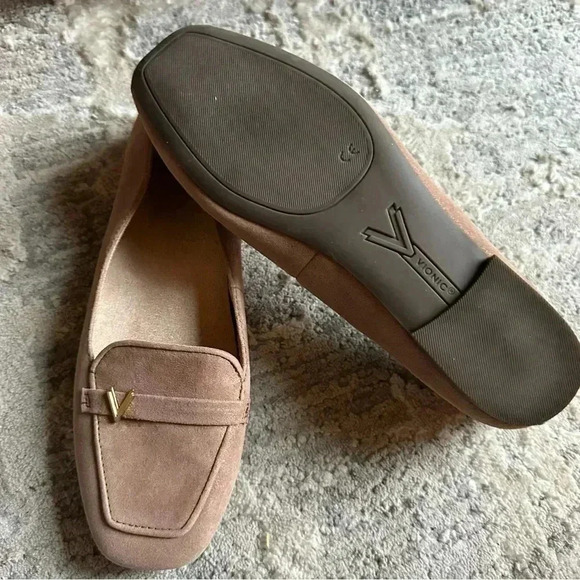 Vionic‎ Hayes in Polluted Square Toe Leather Loafer In Rose Gold Size 9.5 - Picture 9 of 9